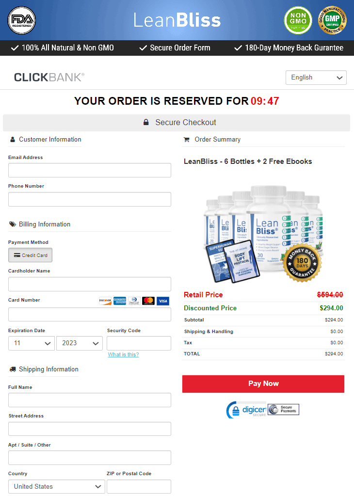 leanbliss-order-page